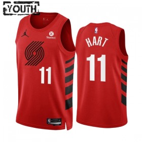 Portland Trail Blazers Josh Hart 11 2022-23 Statement Edition Punainen Lasten Pelipaidat Swingman